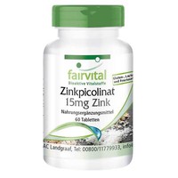 Zinkpicolinat Mit 15 Mg Zink - 60 Tabletten Gut BioverfüGbar Vegan | Fairvital