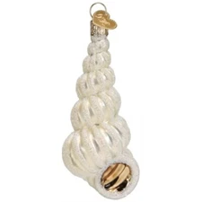 Old World Christmas WENTLETRAP SHELL (12652) Glass Ornament w/OWC Box