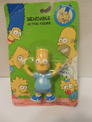 The Simpsons Bart Simpson Bendable Action Figure Jesco 1990