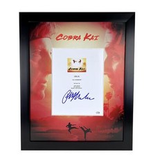 Ralph Macchio "Cobra Kai" AUTOGRAPH Signed Script Cover Framed 16x20 Display B
