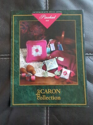 THE CARON COLLECTION PINWHEEL PIN CUSHION 1995 CROSS STITCH PATTERN 8140 