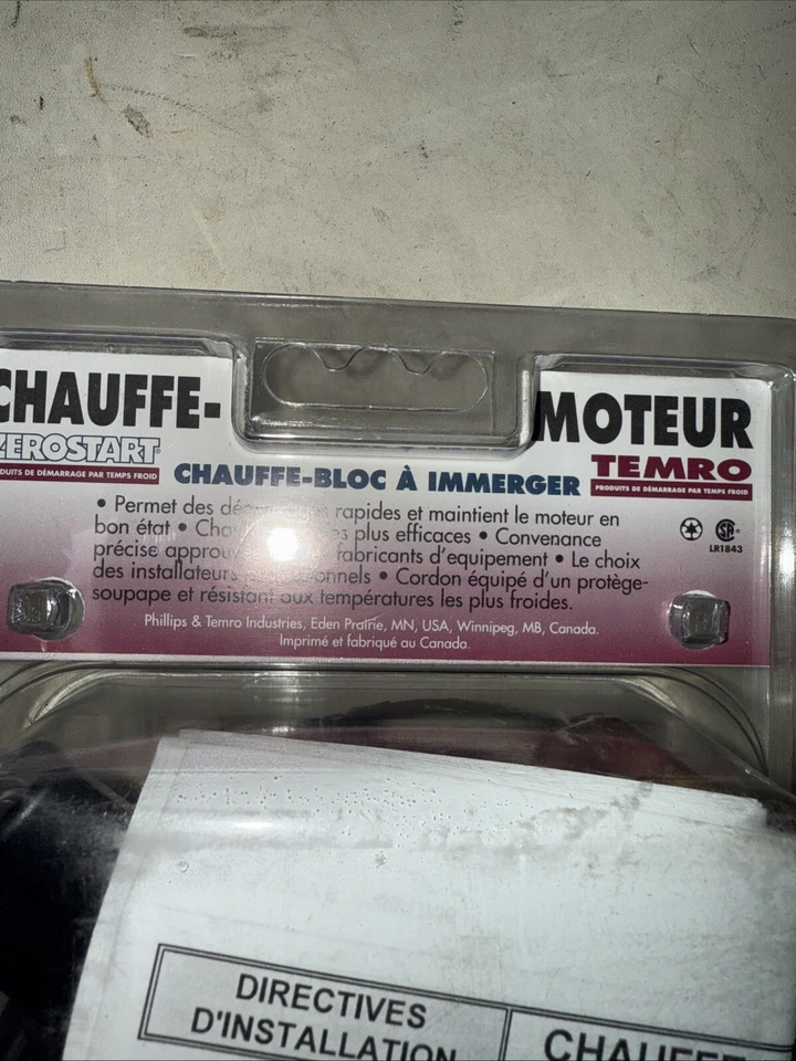 Aquecedor de motor-OHV Zerostart/Temro 3100054 - Imagem 2 de 4