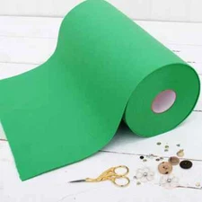 Premium Felt Roll - 12" x 10yd - Kelly Green - Soft Wool-Like 1.2mm Thick