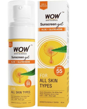 New SPF 55 PA    UVA  UVB Protection Sunscreen Gel, No White Cast 50 ml.