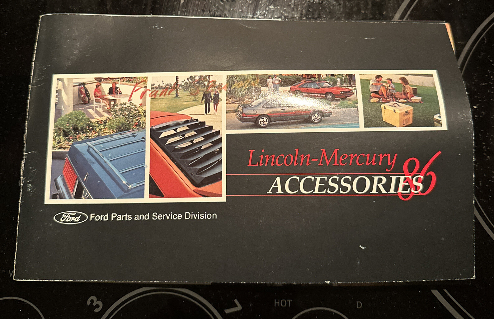 1986 Lincoln Mercury Factory Accessories Car Sales Brochure Catalog  Continental