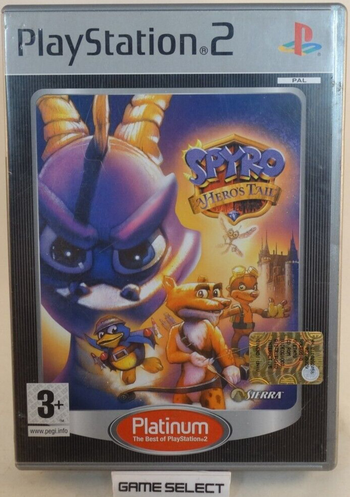 Spyro A Hero's Tail THE Dragon Sony PS2 Playstation - PAL -