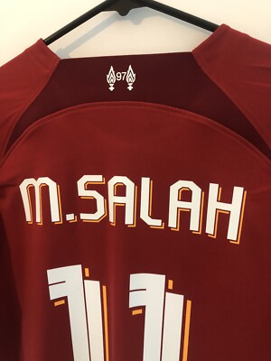 Liverpool M Salah #11 2022/23 Large Home Nike Excellent Condition
