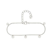 Cai Armband 925 Silber Rhodiniert AnhäNger PläTtchen Kreise Damen Neu Cai