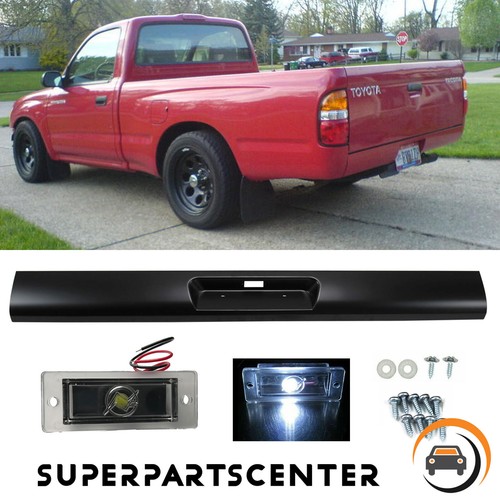Steel Rear Bumper Roll Pan w/LED License Plate Lamp For 19952004
