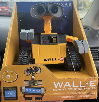 Disney Pixar Wall-E Thinkway Robot  RC Toy Remote/ Lights & Sounds Work