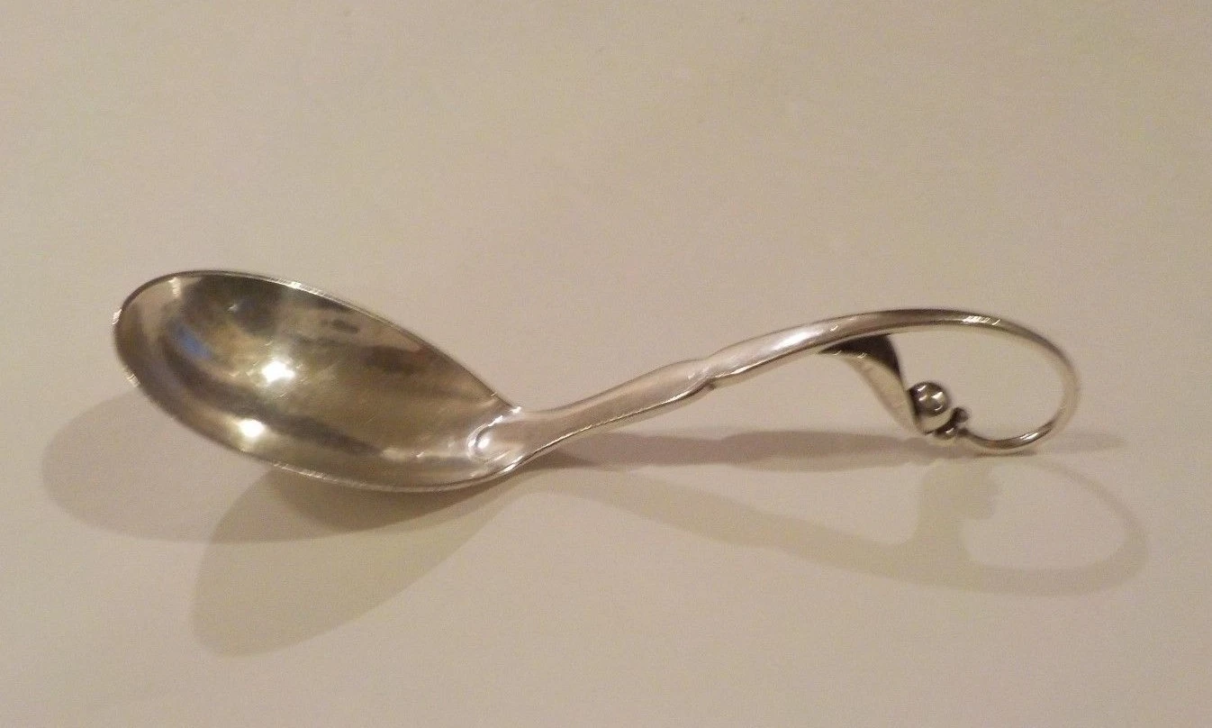 Georg Jensen Denmark Sterling Silver Sauce Ladle, #21 Pattern