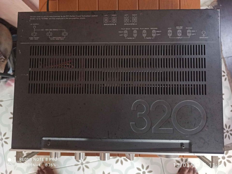 USED TOSHIBA AUREX SB-320 AMPLIFIER VINTAGE RETRO AUDIO SOUND MADE