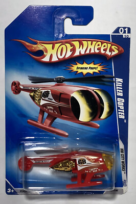 Hot Wheels HW City Works '09 Killer Copter #107 Flying Helicopter Red New