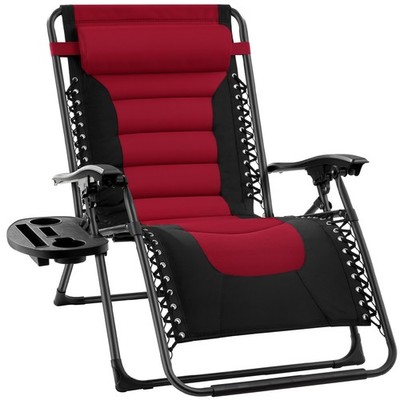 Best Choice Products Oversized Padded Zero Gravity Chair Folding Recliner