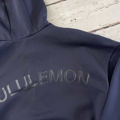 Lululemon sportliche Damenjacke blau marineblau Signatur Kapuze Größe 6 Activewear - Bild 10 von 10