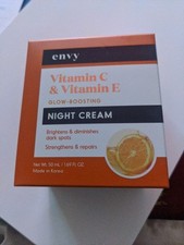 Envy Vitamin C Vitamin E Glow Boosting Facial Night Cream Anti-aging 1.69 fl oz