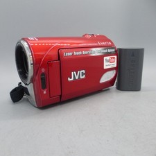 JVC Everio GZ-MS90REK Handheld High Definition HDD Camcorder Red Tested