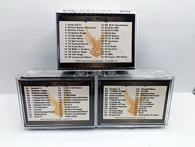 THREE COMPLETE SETS 1992 & 1993 SERIES 1, 2 & 3 HARLEY DAVIDSON TRADING CARDS