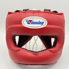 Winning Boxing Headgear FG-5000 Red Size M Full Face type Japan Genuine USED