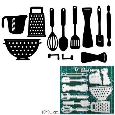 Set Küchenhelfer Metall Schneideisen. Prägung, Scrapbooking. DIY . C*59