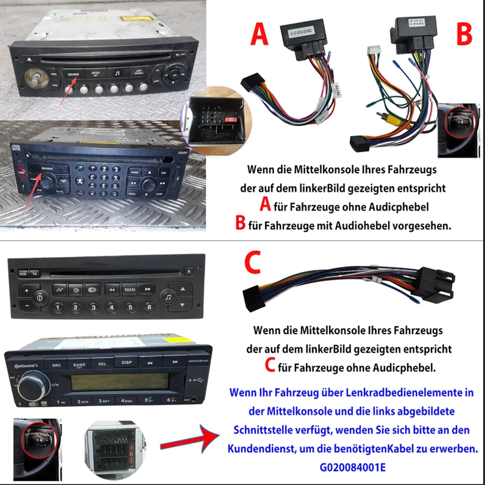 32G Android14 Autoradio Für Peugeot 307 SW CC 2002-2013 Navi GPS WIFI BT RDS SWC - Bild 2 von 4