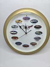 Official 50th Anniversary Chevrolet Corvette Car Rev Wall Clock Man Cave Tested Official 50th Anniversary Chevrolet Corvette Car Rev Wall Clock Man Cave Tested