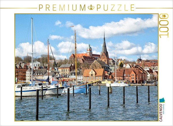 Calvendo Puzzle Blick Auf Flensburg | 1000 Teile Lege-GrößE 64 × 48 Cm Foto-Puzz-image