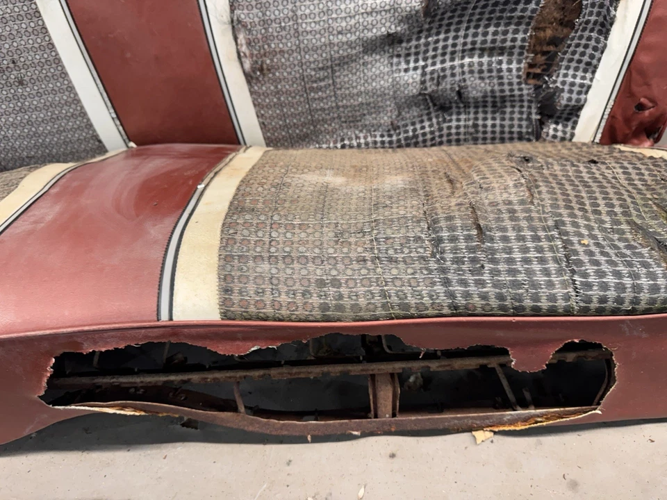 1962 1963 1964 Ford Galaxie Mercury Parklane 2 Door Back Seat Rear Springs Frame - Image 4 of 4