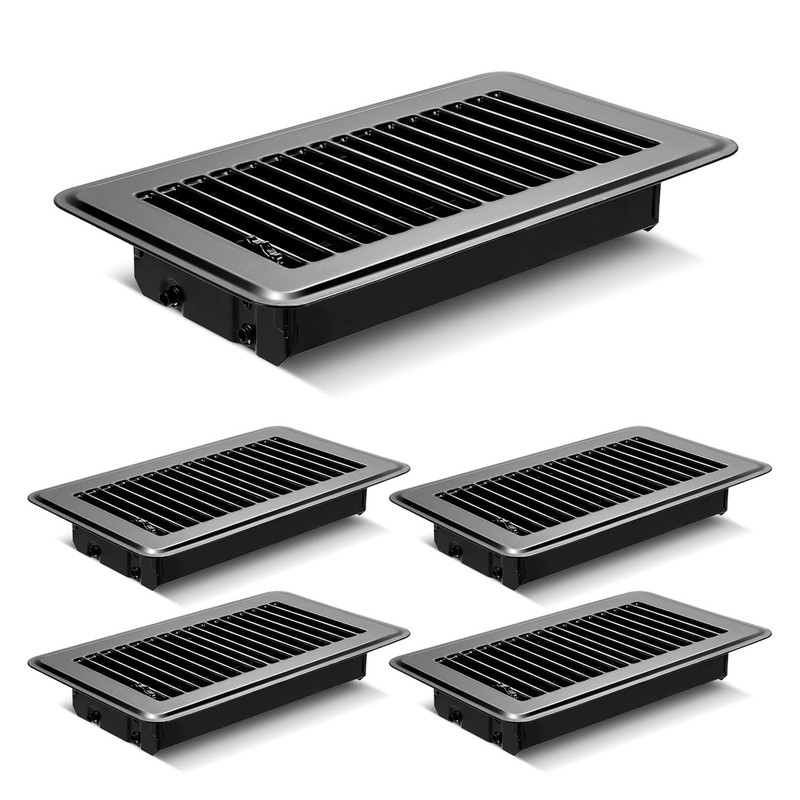 PRALENA 4-Pack 4x8 Inch Heavy Duty Metal Hot Air Vent Covers NIB (C-0154)