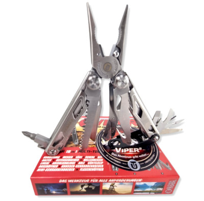 Taschenmesser Zange im Leatherman Wave Style - Multitool Viper² 20 Tools Bit-Set