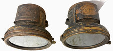 Pair Original 1909-10 Ford Script Ej 466 Brass Carbide Headlamps Model T Ford Pair Original 1909-10 Ford Script Ej 466 Brass Carbide Headlamps Model T Ford