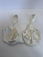 VTG Victorias Secret Second Skin Shiny Satin Bra 34 UW Sissy white