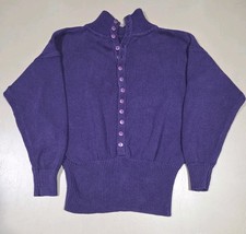 Vtg Renee Tener for Jeanne Pierre Petites Size Medium Sweater, Purple