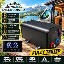 Campervan 15 L 12v/230v Dual Power Off Grid Van Boat hot Water Heater Boiler