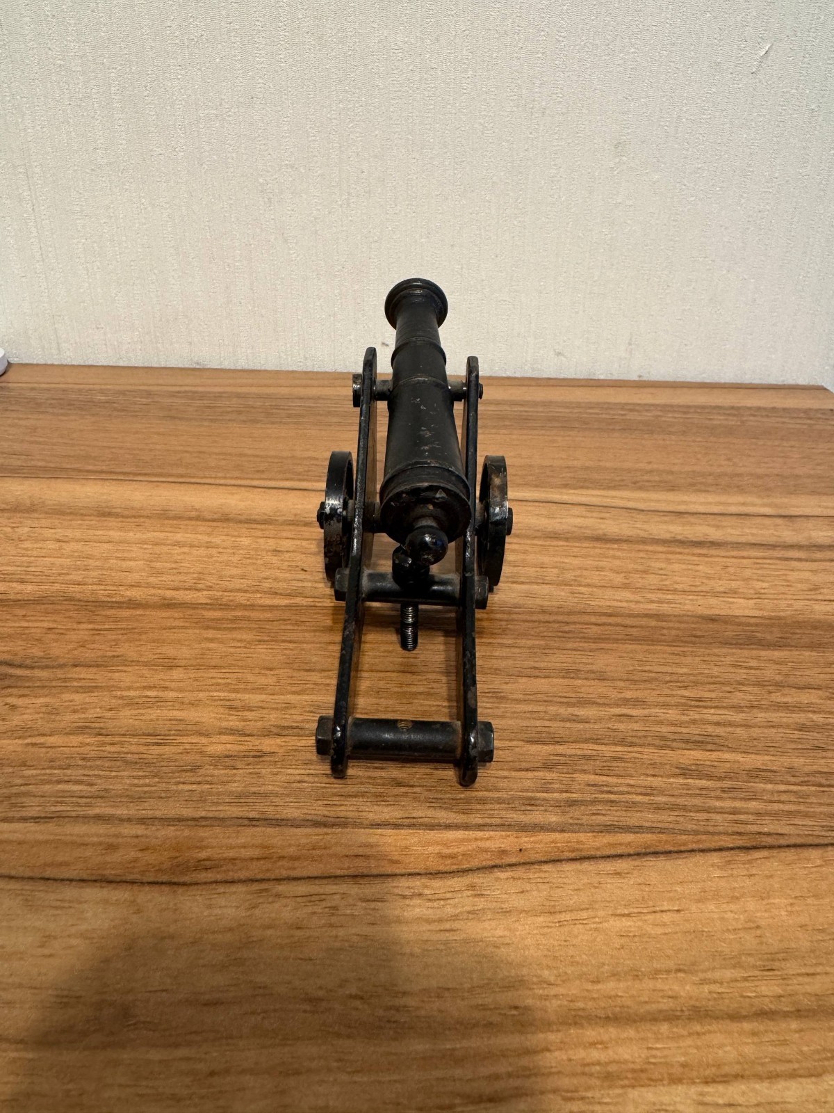 Vintage Handmade Miniature Cannon Metal Desk Model USSR Mid Century Collectible — image 3