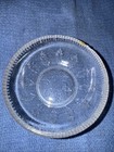 Vintage cut pressed glass Leaf Pattern trinket candy dish — photo 1