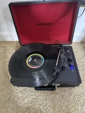 Crosley CR8005DBK Cruiser Deluxe 3-Speed Turntable - Black