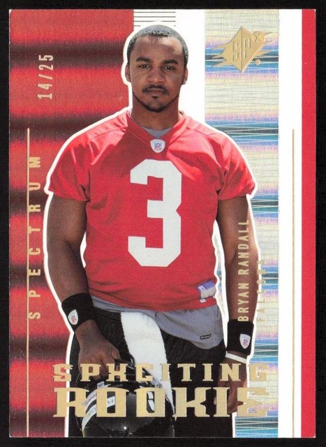 2005 SPx Spectrum /25 Bryan Randall #154 Rookie Atlanta Falcons