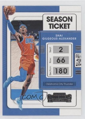 2021-22 Panini Contenders Shai Gilgeous-Alexander #85 14dq