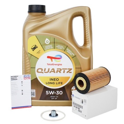 5L Total LL Motoröl 5W30 dexos2 + Orig. Ölfilter für OPEL ASTRA ZAFIRA 1.2-1.6