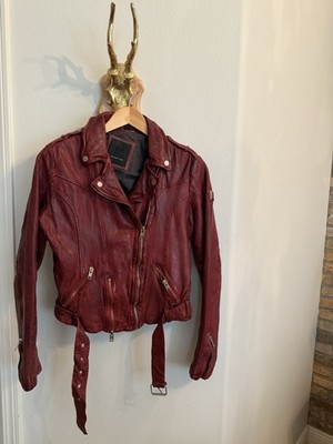 Mauritius Wild 2RF Leather Jacket-burgundy Size M