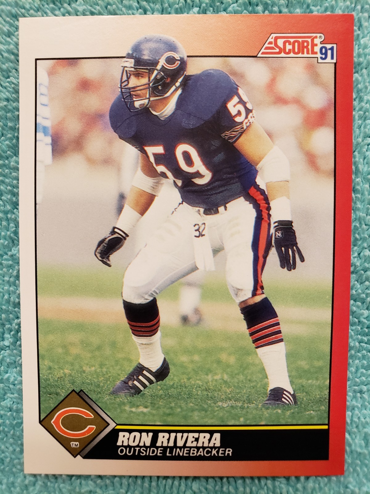 1991 SCORE RON RIVERA #113 CHICAGO BEARS 