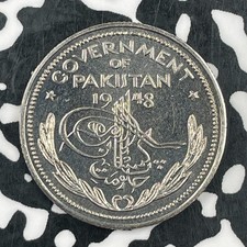 1948 Pakistan 1/2 Rupee Half Rupee Lot#F7428 Proof!
