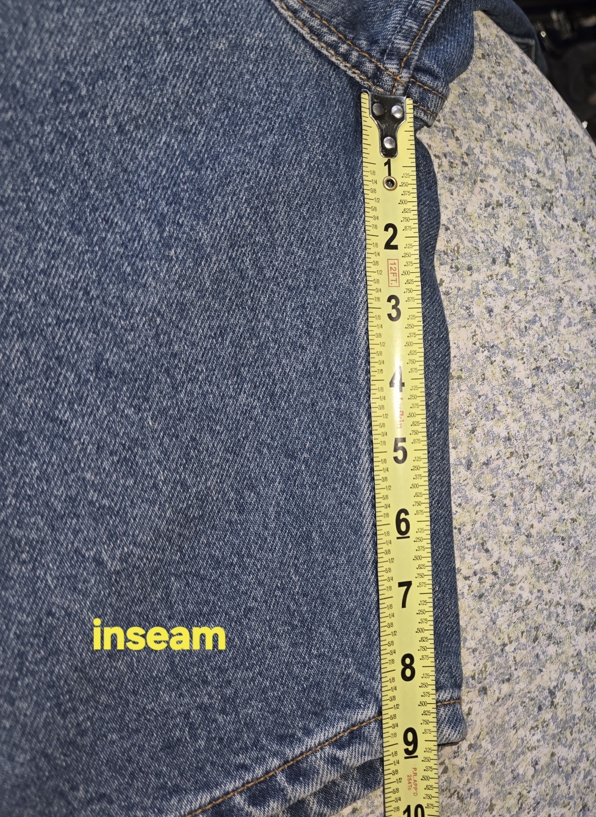 **NEW **Levi's Men's 505 Regular Shorts Size 40 x 9" Denim Blue Classic Fit thumbnail 7