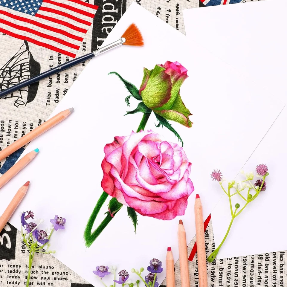 Pro Pastel Chalk Colored Pencils Set of 72 Colors Color Charcoal Pencils for - Image 4 of 4