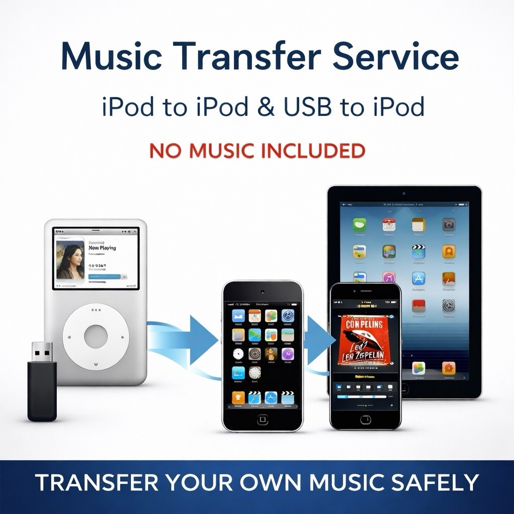 Music Transfer & Extraction Service – iPod / iPhone / iPad