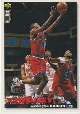 Upper Deck 1995 NBA Karte Washington Bullets #161 Calbert Cheaney