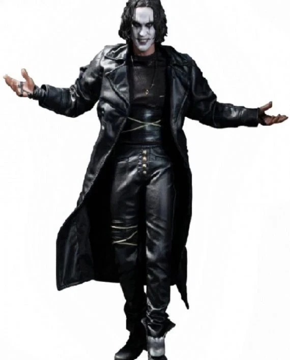 Men's Steampunk Gothic The Crow Eric Draven Leather Trench Coat Jacket
Opens in a new window or tab