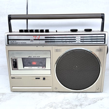 Vintage Sears SR M Series AM FM Boombox Radio Stereo Cassette Recorder Works