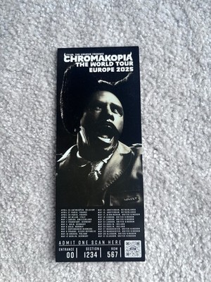 Tyler the Creator Chromakopia Tour Official Merch Souvenir 2025 Europe UK